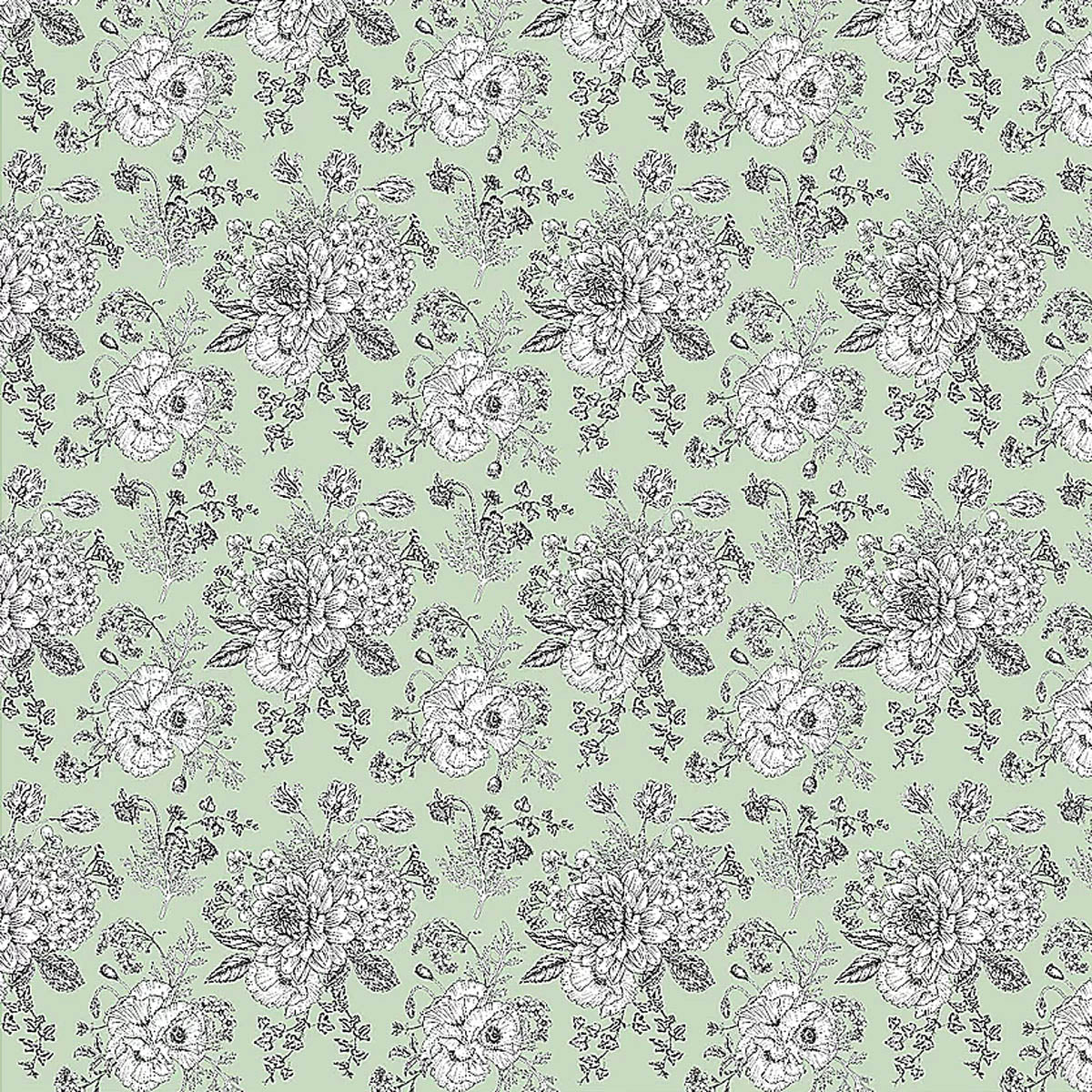 D/CL Devonstone 100% Cotton Lawn  - Light Green - 145cm Width - #DV3532