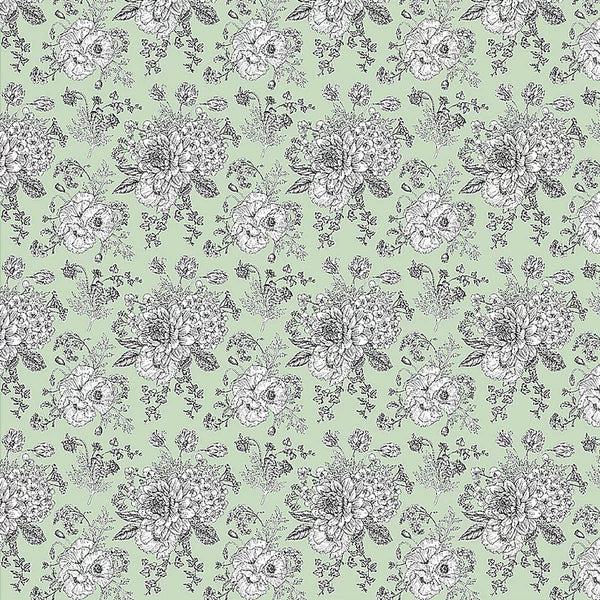 D/CL Devonstone 100% Cotton Lawn  - Light Green - 145cm Width - #DV3532