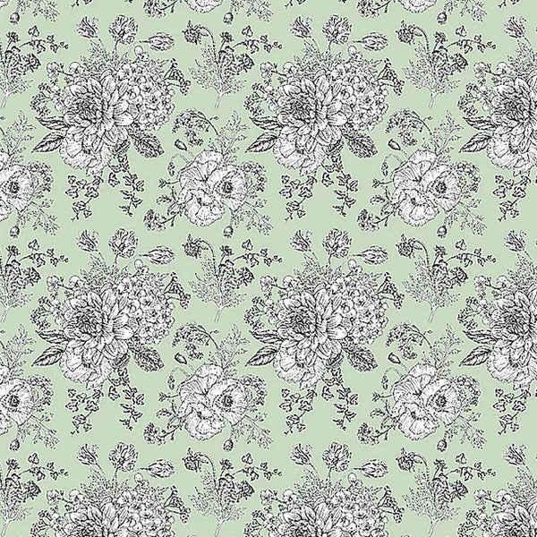 D/CL Devonstone 100% Cotton Lawn  - Light Green - 145cm Width - #DV3532