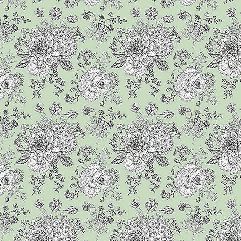 D/CL Devonstone 100% Cotton Lawn  - Light Green - 145cm Width - #DV3532