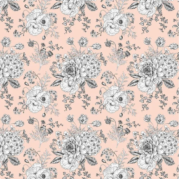 D/CL Devonstone 100% Cotton Lawn  - 145cm Width - #DV3505 - Pale Pink