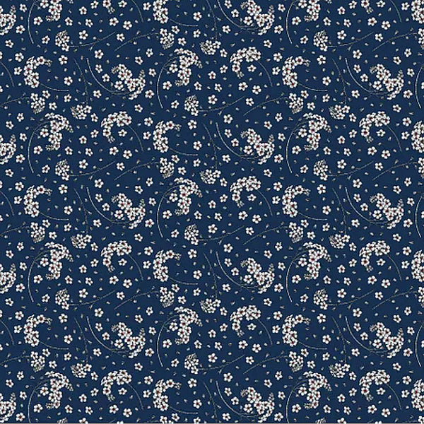 D/CL Devonstone 100% Cotton Lawn  - 145cm Width - #DV3513 - Navy
