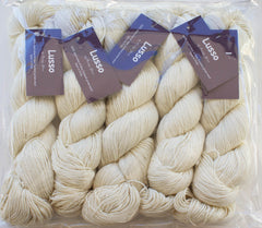 LUSSO Undyed/Natural 6ply/DK/Sport/Lt Worsted100g Skein 70% Merino, 20% Silk, 10% Cashmere