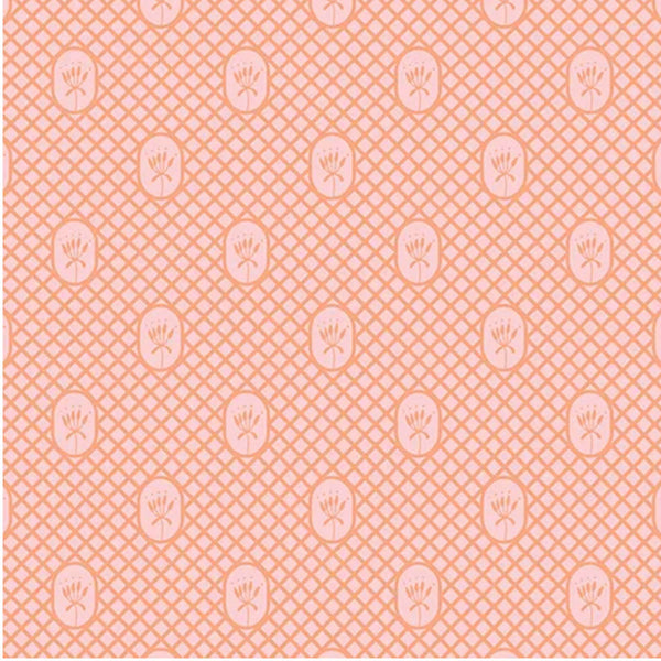 A/ Flora & Fauna LATTICE DESIGN LT APRICOT