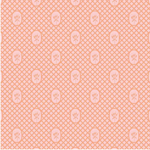 A/ Flora & Fauna LATTICE DESIGN LT APRICOT