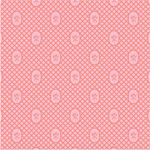 A/ Flora & Fauna LATTICE DESIGN PINK