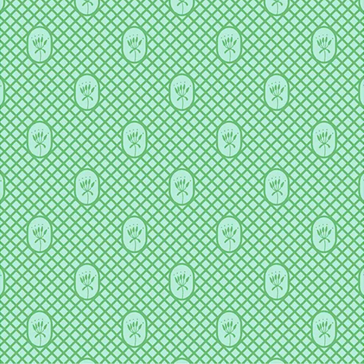 A/ Flora & Fauna LATTICE DESIGN TEAL