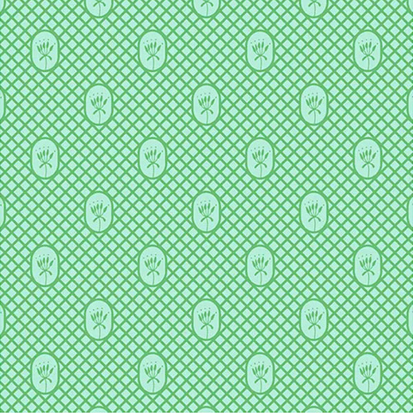 A/ Flora & Fauna LATTICE DESIGN TEAL