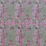 MEN HUNTING KANGAROO GREEN by Aboriginal Artist AUDREY NANGARRAI