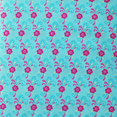 EB/FC MINI FLOWERS Aqua/Pink/Yellow - Flower Child Collection by Rosalie Quinlan