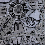 MIRRAM MIRRAM GREY by Australian Aboriginal Artist NAMBOOKA