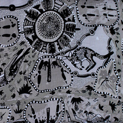 MIRRAM MIRRAM GREY by Australian Aboriginal Artist NAMBOOKA