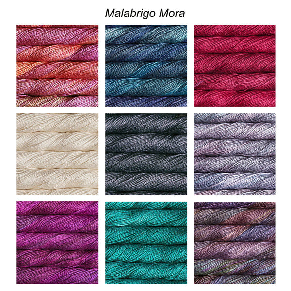 MORA - 100% Mulberry Silk 50g/205m(225 yds)/Fingering (2ply)CHOOSE COLOUR