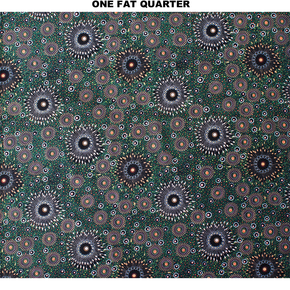 ONION DREAMING FOREST GREEN by Aboriginal Artist Doris Inkamala