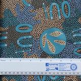 PASSION FRUIT DREAMING BLUE by Aboriginal Artist MARY NABARULLA