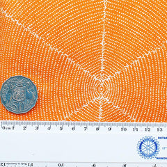 PLUM SEEDS ORANGE by Aboriginal Artist  KATHLEEN PITJARA