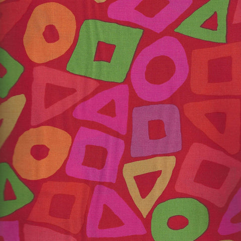 KF/ PUZZLE RED- Kaffe Fassett