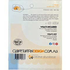 QUEEN BEE CUSHION - Quick Cut Applique Cushion Kit - Tilda Fabric