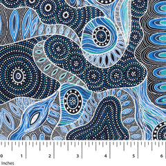 REGENERATION BLUE by Australian Aboriginal Artist Heather Kennedy