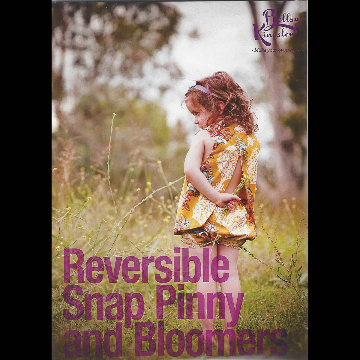 REVERSIBLE SNAP PINNY & BLOOMERS - Pattern by Bettsy Kingston