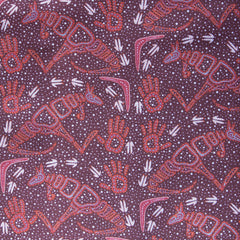ROCK ART DREAMING BURGUNDY by Aboriginal Artist Andrew Braedon