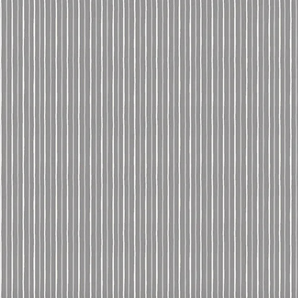 GREY & SILVER STRIPE - SCANDI CHRISTMAS 2022 - 100% Cotton - by Makower UK