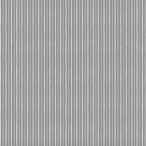GREY & SILVER STRIPE - SCANDI CHRISTMAS 2022 - 100% Cotton - by Makower UK