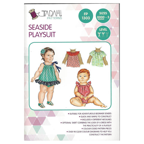TADAH - SEASIDE PLAYSUIT- Sizes 0000 (newborn) - 3yrs
