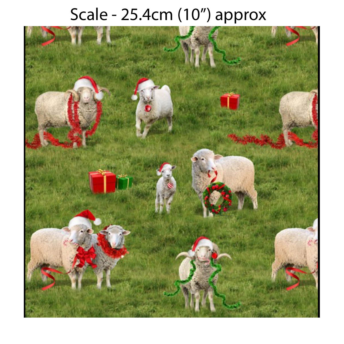 KK/ The Night Before Christmas - FESTIVE SHEEP - Australian Rural Themed