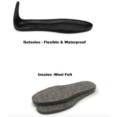 Botties SLIPPER SOLE & INSOLE SET including Choice of Patterns to Knit, Crochet or Sew)