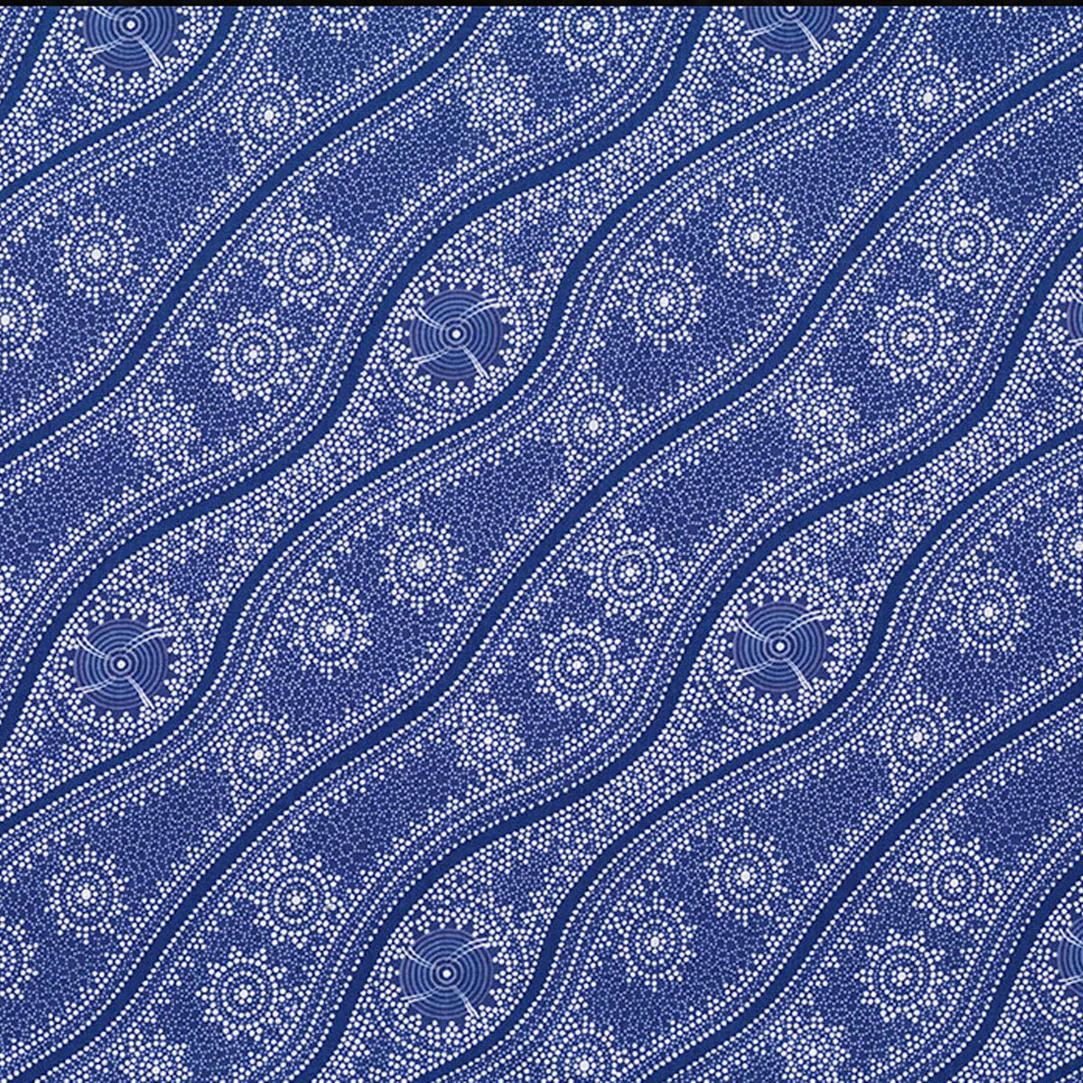 STARS IN THE SKY PURPLE by Australian Aboriginal Artist Geraldine Riley