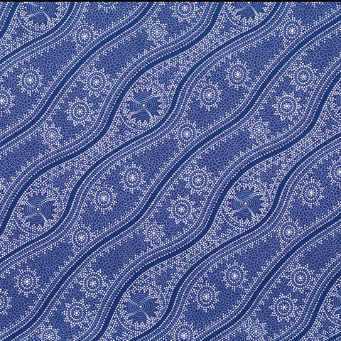 STARS IN THE SKY PURPLE by Australian Aboriginal Artist Geraldine Riley