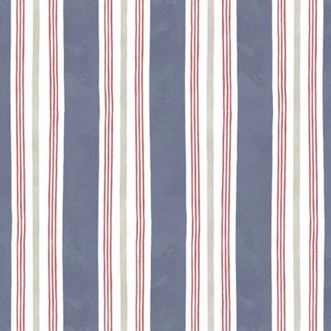 PB/ Homemade Happiness 100% Cotton - Stripe Blue
