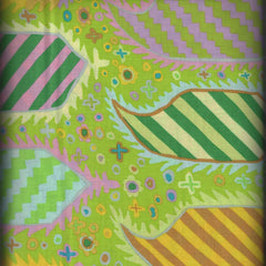 KF/ STRIPED HERALDIC GREEN- Kaffe Fassett