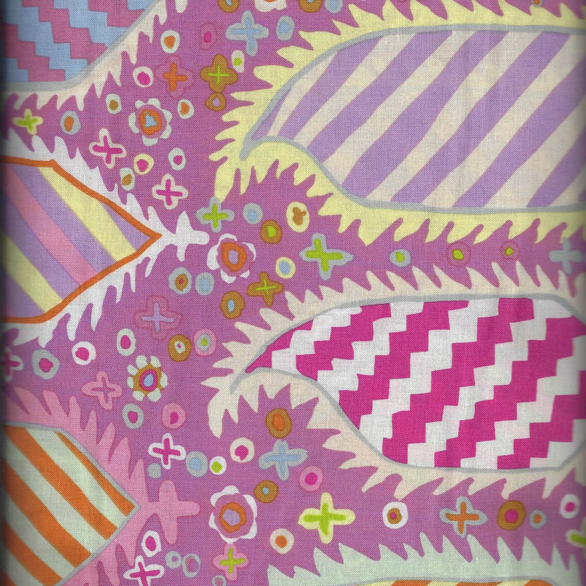 KF/ STRIPED HERALDIC PINK- Kaffe Fassett