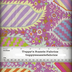 KF/ STRIPED HERALDIC PINK- Kaffe Fassett