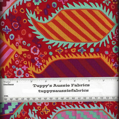 KF/ STRIPED HERALDIC RED- Kaffe Fassett