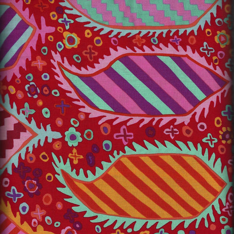 KF/ STRIPED HERALDIC RED- Kaffe Fassett