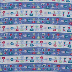 EB/FF STRIPE FRENCH BLUE, WHITE - Folk Festival