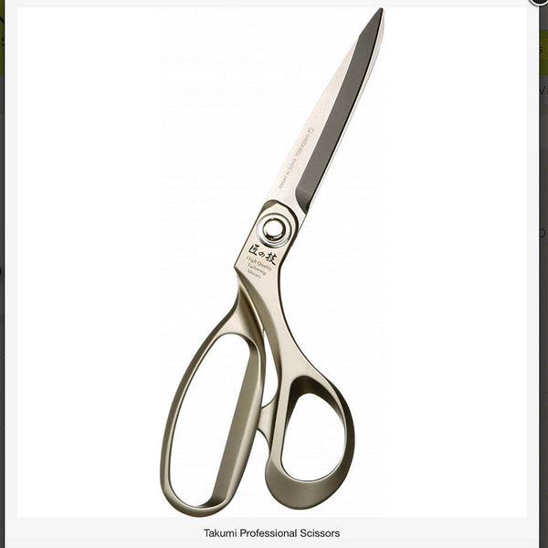 SCISSORS - Takumi Professional Scissors - Stainless Steel  - made in Japan