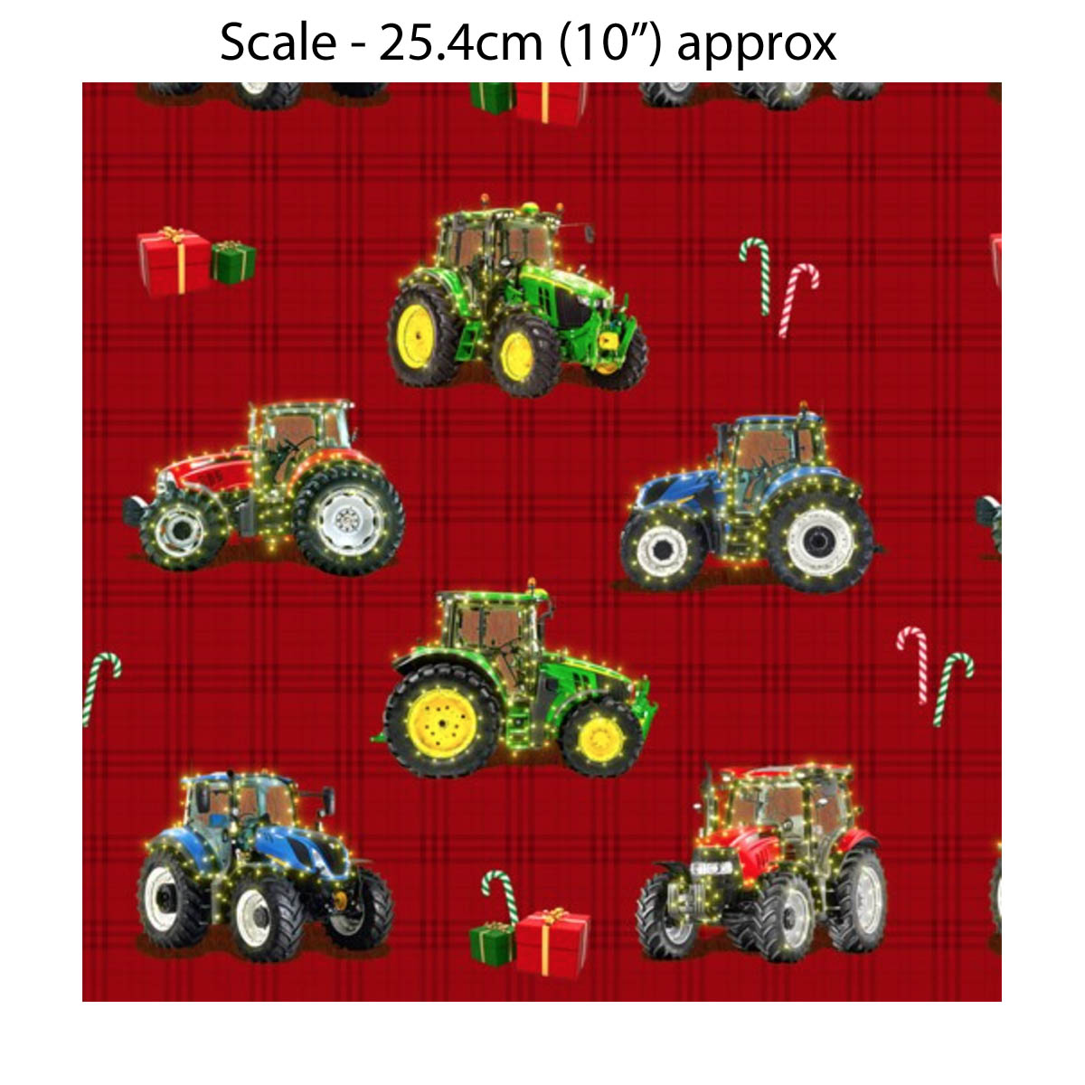 KK/ The Night Before Christmas - TRACTORS RED - Australian Rural Themed
