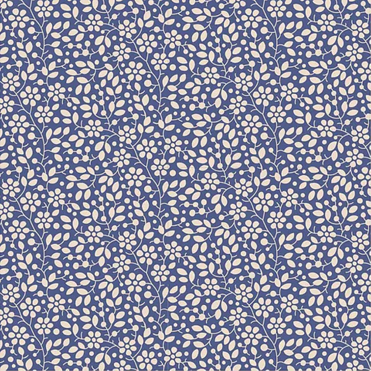 Tilda PIE IN THE SKY/CLOUDPIE  - #110068 Floral Vine - Blue