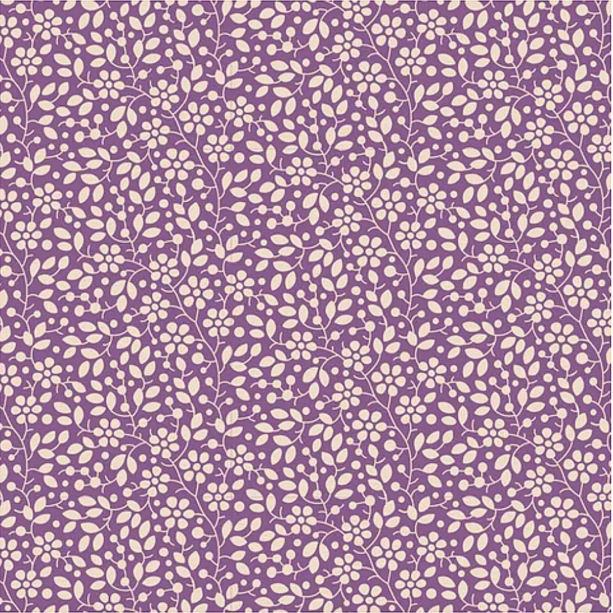 Tilda PIE IN THE SKY/CLOUDPIE  - #110067 Floral Vine - Grape