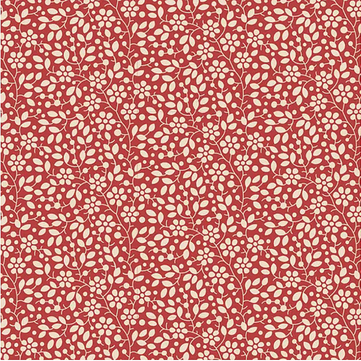 Tilda PIE IN THE SKY/CLOUDPIE  - #110066 Floral Vine - Red