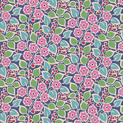 Tilda PIE IN THE SKY  - #100490 Topsy Turvy Floral - Blue