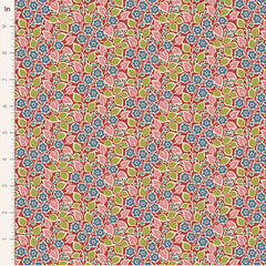 Tilda PIE IN THE SKY  - #100492 Topsy Turvy Floral - Red