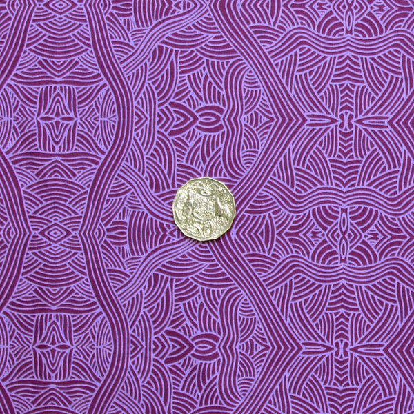 UNTITLED PURPLE by Aboriginal Artist  NAMBOOKA