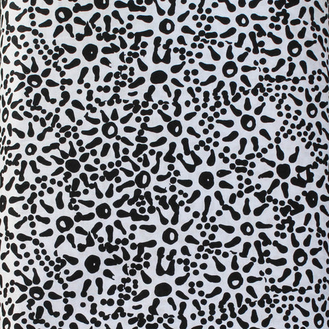 WATERHOLE & SEEDS WHITE by Aboriginal Artist  ANNA PITJARA