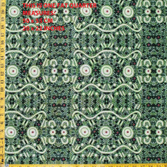 WATER DREAMING GREEN by Australian Aboriginal Artist A. NAPANANGKA