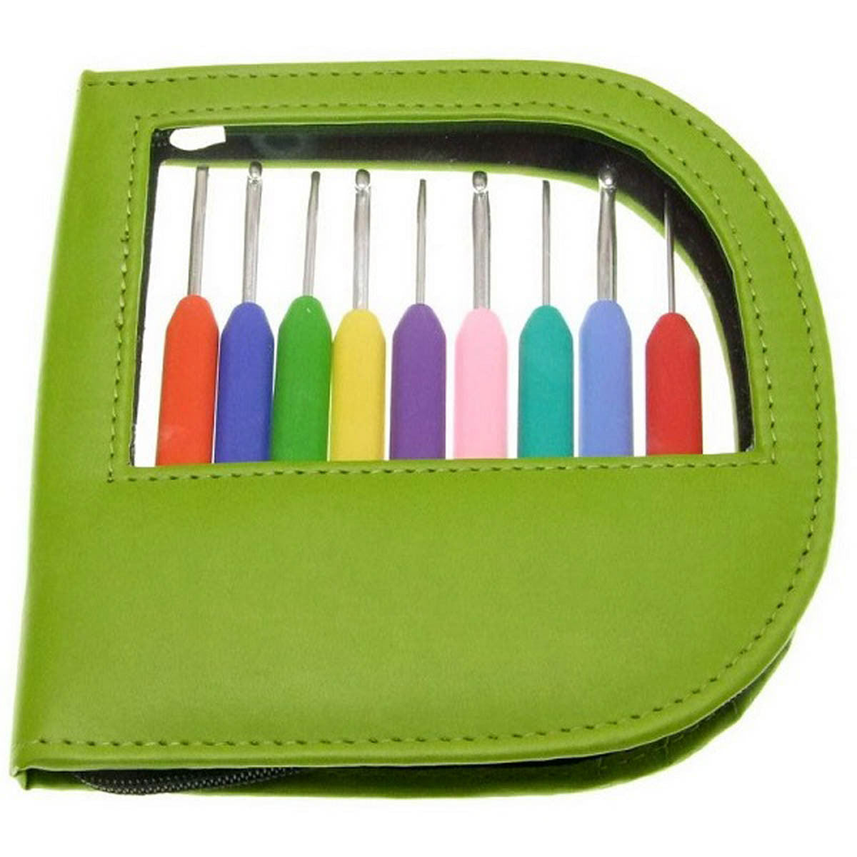 KnitPro - WAVES - Set of 9 Aluminum Crochet Hooks in "Soft-Feel' Ergonomic Handle